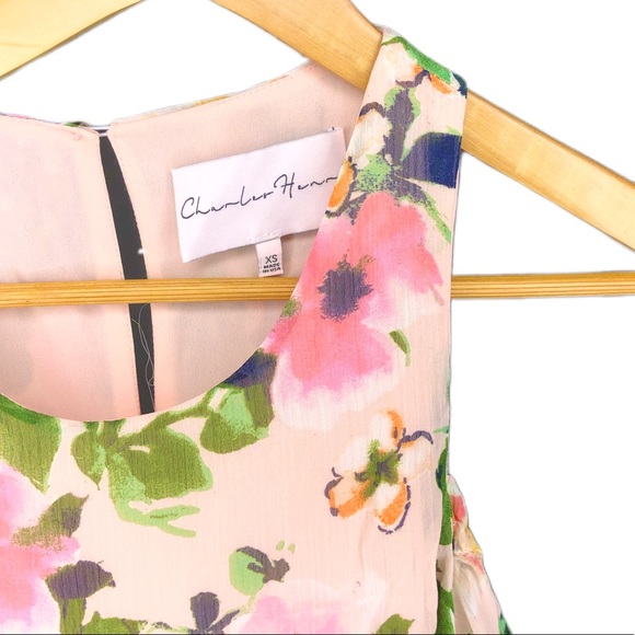 NEW Charles Henry Floral Cold Shoulder Dress - Picture 5 of 5